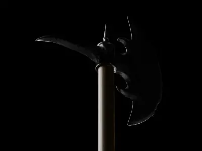 Medieval Battle Axe Sculpt 3D model