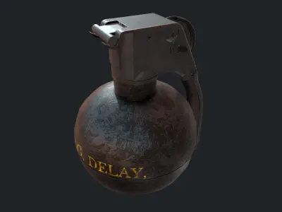 Grenade M-67 Low-poly 3D model