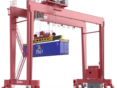 RTG Gantry Crane Kalmar 3D model