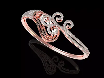 Art Deco Bracelet 07 3D print model