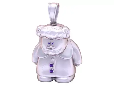 OLD MEN PENDANT 3D PRINTABLE MODEL  3D print model