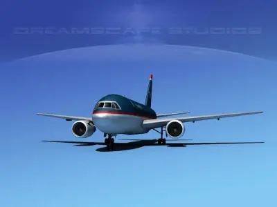 Boeing 767-100 US Air 3D model