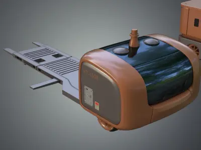 Industrial Robots Platforms 3D model