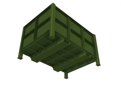 Steel track case 3D model