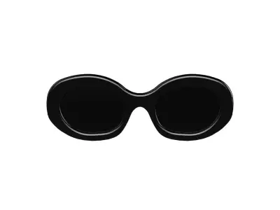 Round Sunglasses 3D model