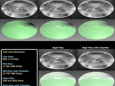 Ultimate Fresnel Lens Collection 3D model