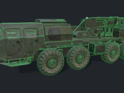 MAZ 7310 Low-poly 3D model