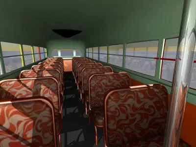 1957 School Bus 3D model