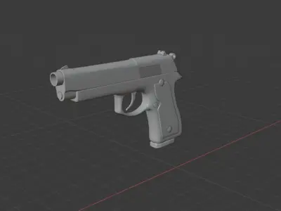 Beretta 92FS Pistol Gun  3D model