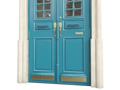 Entrance classic door 110 3D model