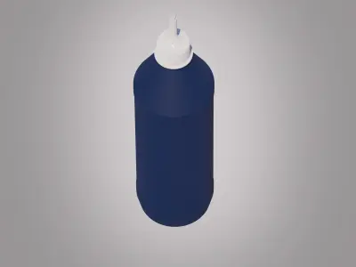 Glue Bottle Low-poly 3D model