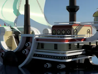 ONE PIECE THOUSAND SUNNY 3D model