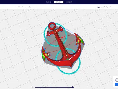 anchor 3D print model 2