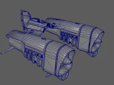Next generation aircraft Low-poly 3D model
