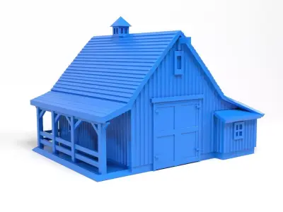 American Barn  3D print model