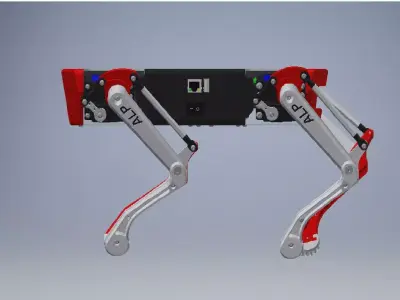 Mechanical Dog Robot 3D model