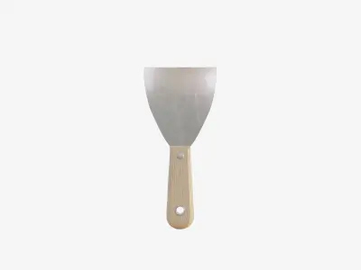Wooden Spatula for Putty Low-poly 3D model purchase