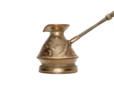 Vintage Copper Coffee Pot Low-poly 3D model