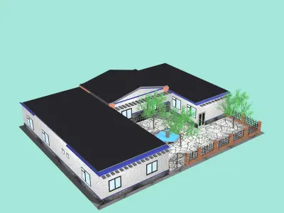 Admin 1 house 3D print model