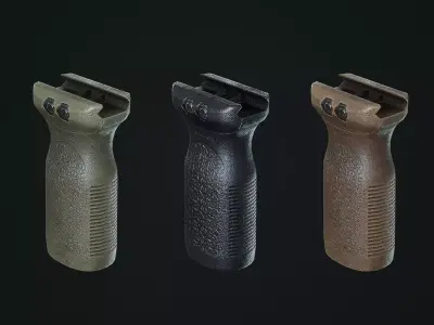 Magpul RVG vertical Grip Low-poly 3D model