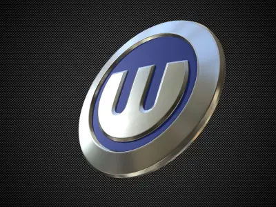 german e-cars logo 3D model