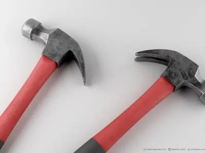 Hammer Tool - 3D model - 4k Textures 3D model