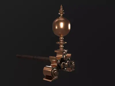 Ornament 01 Low-poly 3D model