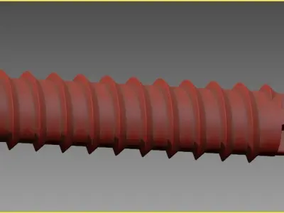 3D Screw Model Clear Model Printable 3D print model