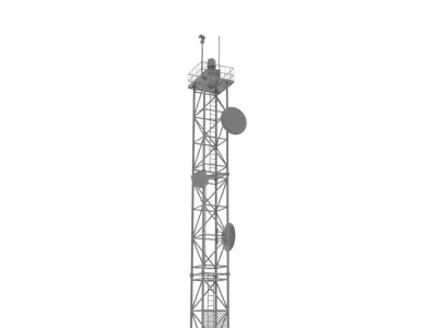 Radar Tower 3D model