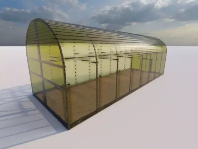 Glass building-Commercial building-building classic 3D model