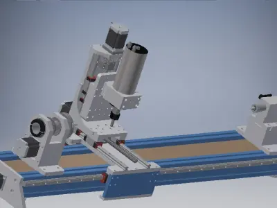 Cue Lathe Metric 3D model 3D model