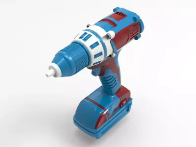 portable drill 3D model purchase