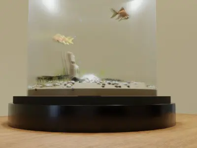 Fish Tank 3D model get