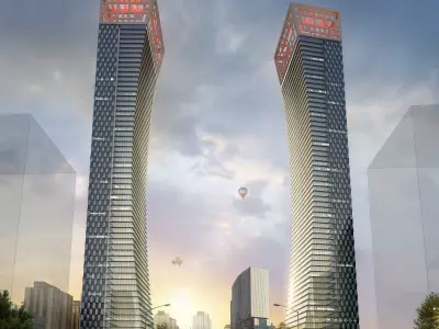 3Dmax fashion city commercial square building 83 3D model
