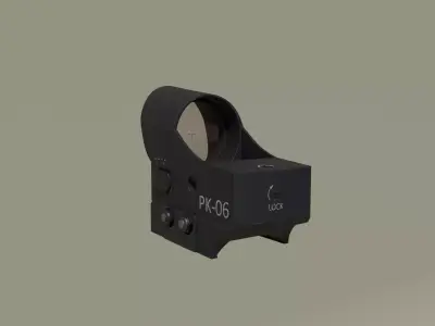 Belomo PK-06 Compact Collimator Sight Low-poly 3D model