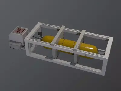 Sci-Fi Asset Low-poly 3D model shop