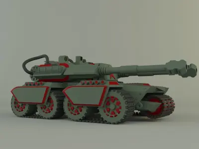 Apocalypse military Tank  3D model