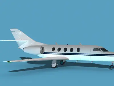 Dassault Falcon 20 V05 3D model