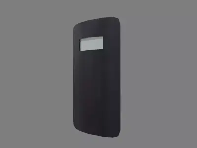 Police Shield Low-poly 3D model
