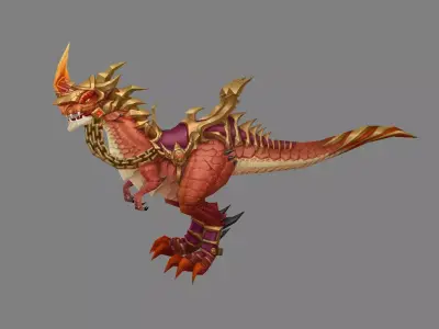 Mount - Dino Type 20 Low-poly 3D model