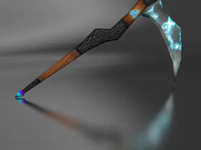 scythe Lightning braid Free low-poly 3D model