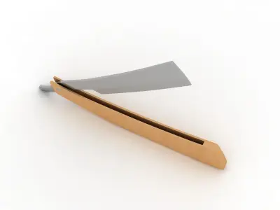 Straight Razor 3D model buy