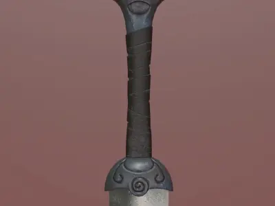 Warlock Dagger Low-poly 3D model