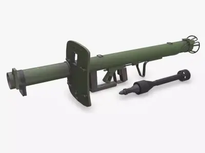 Panzerschreck Anti Tank Rocket Launcher Low-poly PBR Low-poly 3D model