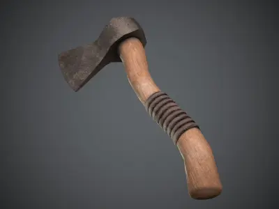 Old Axe Low-poly 3D model buy