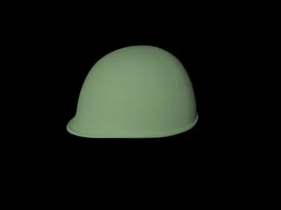 Simple Military Helmet STL for 3D printing 3D print model