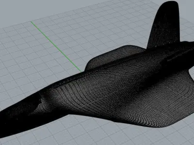 Space Jet Free 3D print model
