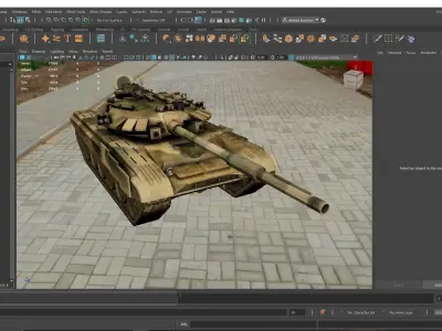 High Quality 3D Model of Military Tank  3D model