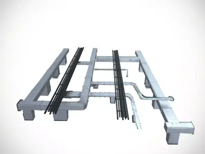 AC Duct Low-poly 3D model purchase