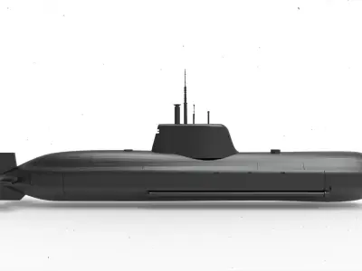 Submarine Type 214 3D model